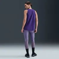 Nike Dri-FIT жіноча тренувальні Tank колір фіолетовий