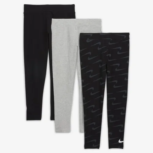 Nike Little детские лосины (3 пары) цвет черный