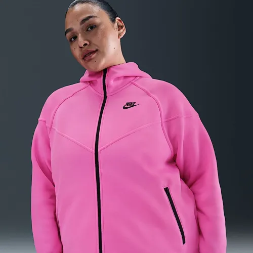 Nike Sportswear Tech Fleece Windrunner женская Full-Zip Толстовка с капюшоном (большие размеры) Pink