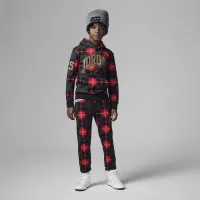 Nike Brooklyn Fleece Plaid Pullover Толстовка с капюшоном Little детские Толстовка с капюшоном цвет черный
