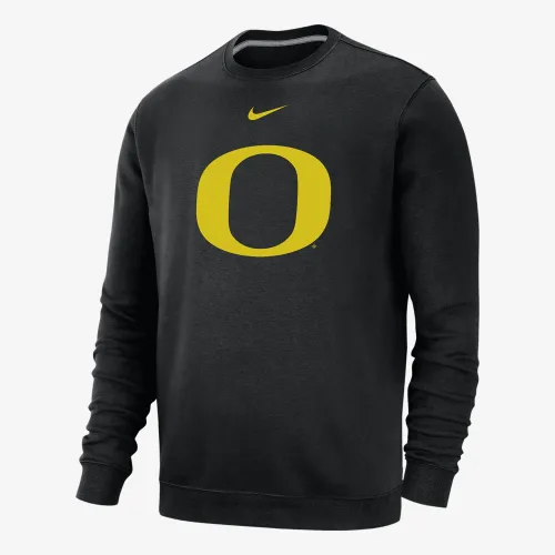 Oregon Club Fleece чоловічі Nike College Crew-Neck світшот колір чорний