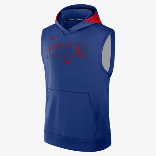 Chicago Cubs Authentic Collection Men’s Nike Dri-FIT MLB Sleeveless Pullover Толстовка з капюшоном блакитний