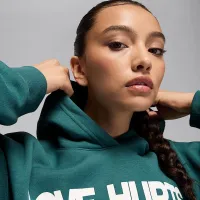 Nike Jalen Hurts жіноча Fleece Толстовка з капюшоном колір зелений