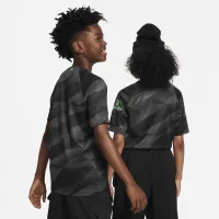 Liverpool FC 2023/24 Stadium Goalkeeper Big детские Nike Dri-FIT Short-Sleeve Soccer Jersey цвет серый