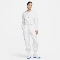 Nike Sportswear женская оверсайз 1/2-Zip Crop Fleece свитшот цвет коричневый
