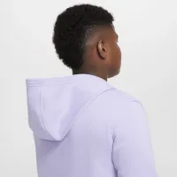 Nike Sportswear Club Fleece Big детские Толстовка с капюшоном (Extended Size) цвет фиолетовый