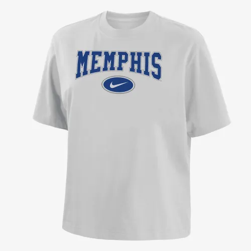 Memphis женская Nike College Boxy футболка цвет белый