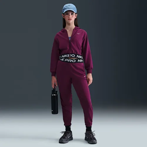 Nike Pro Fleece Big дитячі (Girls') Dri-FIT Joggers колір червоний