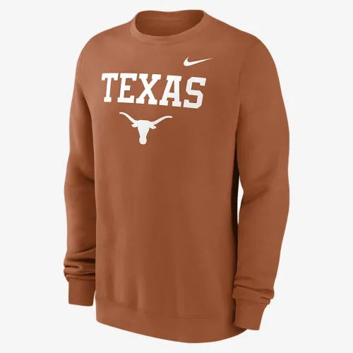 Texas Longhorns Primetime Primary Stack чоловічі Nike College Pullover Crew Orange