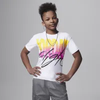 Nike Jordan Flight Rise Big детские Graphic футболка цвет белый