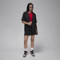 Nike Jordan жіноча Woven Solid Top колір чорний