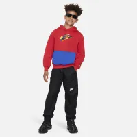 Nike Sportswear Club Fleece Big детские Pullover Толстовка с капюшоном цвет красный