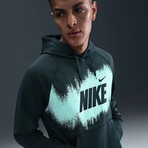 Nike мужские Therma-FIT Fleece Толстовка с капюшоном цвет зеленый