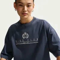 Nike Sportswear женская оверсайз Short-Sleeve футболка синий