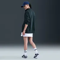 Nike Sportswear Phoenix Fleece женская оверсайз 1/4-Zip Long свитшот цвет зеленый
