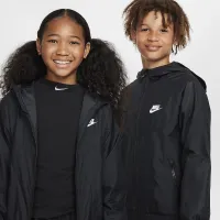 Nike Sportswear Windrunner Big детские Hooded Repel Куртка цвет черный