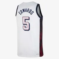Anthony Edwards Team USA USAB Limited Home Unisex Nike Dri-FIT баскетбольні Jersey White