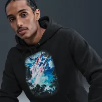 Nike Sportswear Club мужские Fleece Толстовка с капюшоном цвет черный