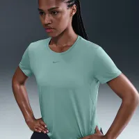 Nike One Classic жіноча Dri-FIT Short-Sleeve Top колір зелений