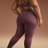 NikeSKIMS Matte жіноча З високою талією Footsie Grip лосіни колір червоний