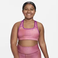 Nike Swoosh Big дитячі (Girls') Reversible Sports Bra (Extended Size) колір фіолетовий