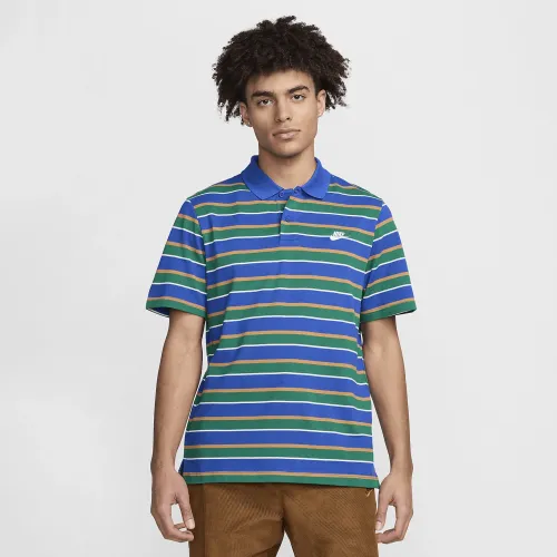 Nike Club чоловічі Striped Polo блакитний