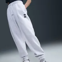 Nike Sportswear Phoenix Fleece женская С высокой Талией оверсайз Pants цвет коричневый