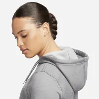 Nike Therma-FIT One женская Pullover Graphic Толстовка с капюшоном цвет серый