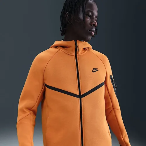Nike Tech мужские Full-Zip Windrunner Толстовка с капюшоном Orange