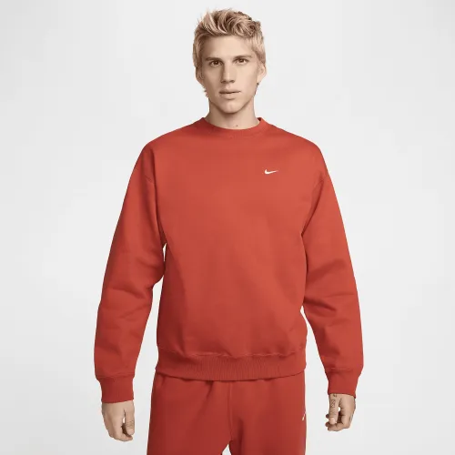 Nike Solo Swoosh чоловічі Fleece Crew колір червоний