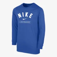 Nike Lacrosse Big детские (для мальчиков) Long-Sleeve футболка синий