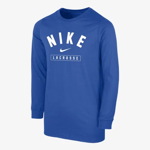 Nike Lacrosse Big детские (для мальчиков) Long-Sleeve футболка синий