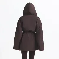 NikeSKIMS Woven Nylon жіноча Wrap Coat колір коричневий