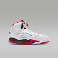Nike Air Jordan 5 Retro Big детские Кроссовки цвет белый