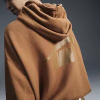 Nike Sportswear женская оверсайз Full-Zip French Terry Толстовка с капюшоном цвет коричневый