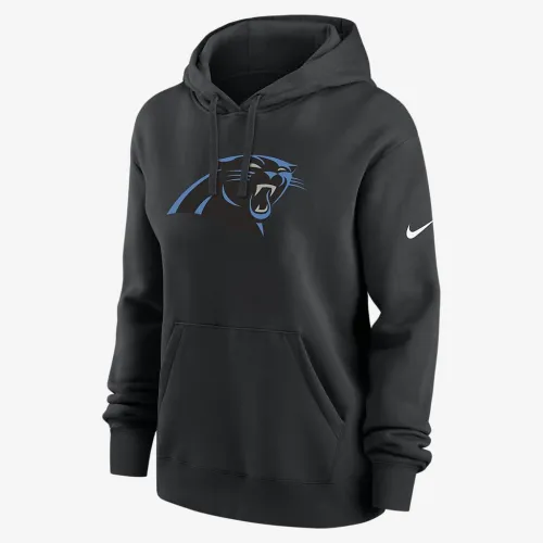 Carolina Panthers Club женская Nike NFL Pullover Толстовка с капюшоном цвет черный