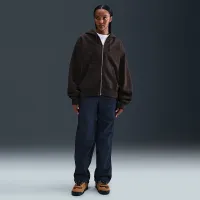 Nike x Stüssy Full-Zip Fleece Толстовка з капюшоном колір коричневий