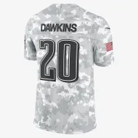 Brian Dawkins Philadelphia Eagles Salute to Service мужские Nike Dri-FIT NFL Limited Jersey цвет белый