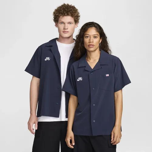 Nike SB Short-Sleeve Button-Up Skate Bowler блакитний