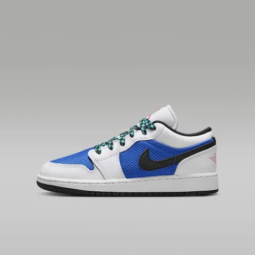 Nike Air Jordan 1 Low SE Big детские Кроссовки цвет белый