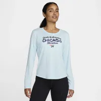 Nike One жіноча Dri-FIT Long-Sleeve Running Top блакитний