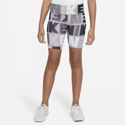 Nike Dri-FIT One Big дитячі (Girls') велосипедки колір сірий