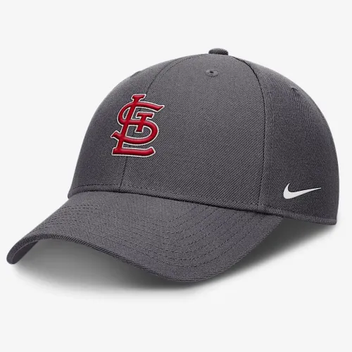 St. Louis Cardinals Club мужские Nike Dri-FIT MLB Adjustable Hat цвет серый