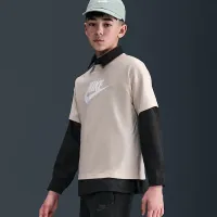 Nike Sportswear Tech Fleece Big детские (для мальчиков) шорты цвет черный