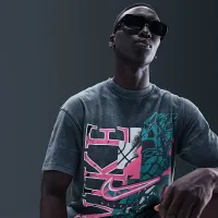 Nike чоловічі баскетбольні футболка колір сірий