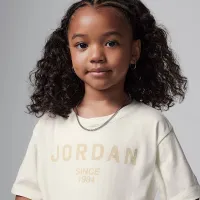 Nike Jordan Little детские Graphic футболка цвет белый