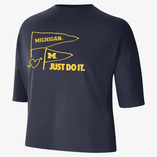 Michigan жіноча Nike College футболка блакитний