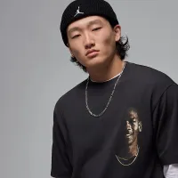 Nike Jordan чоловічі Crew-Neck футболка колір чорний