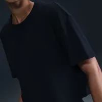 Nike One Relaxed женская Dri-FIT Cropped Short-Sleeve Top цвет черный