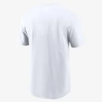 New York Yankees Fuse Large Logo мужские Nike MLB футболка цвет белый